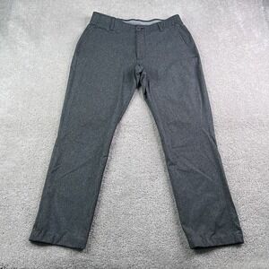 Under Armour Pants Mens 34x32 Grey Vented Performance Golf Stretch Chino
